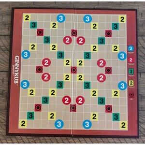 Vintage Ginnykub Criss Cross Rummy Board Game BOARD ONLY Replacement